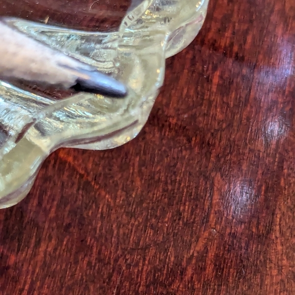 VTG Hazel Atlas Capri Double Daisy Glass Snack Plates - Set of 2 - Picture 5 of 7